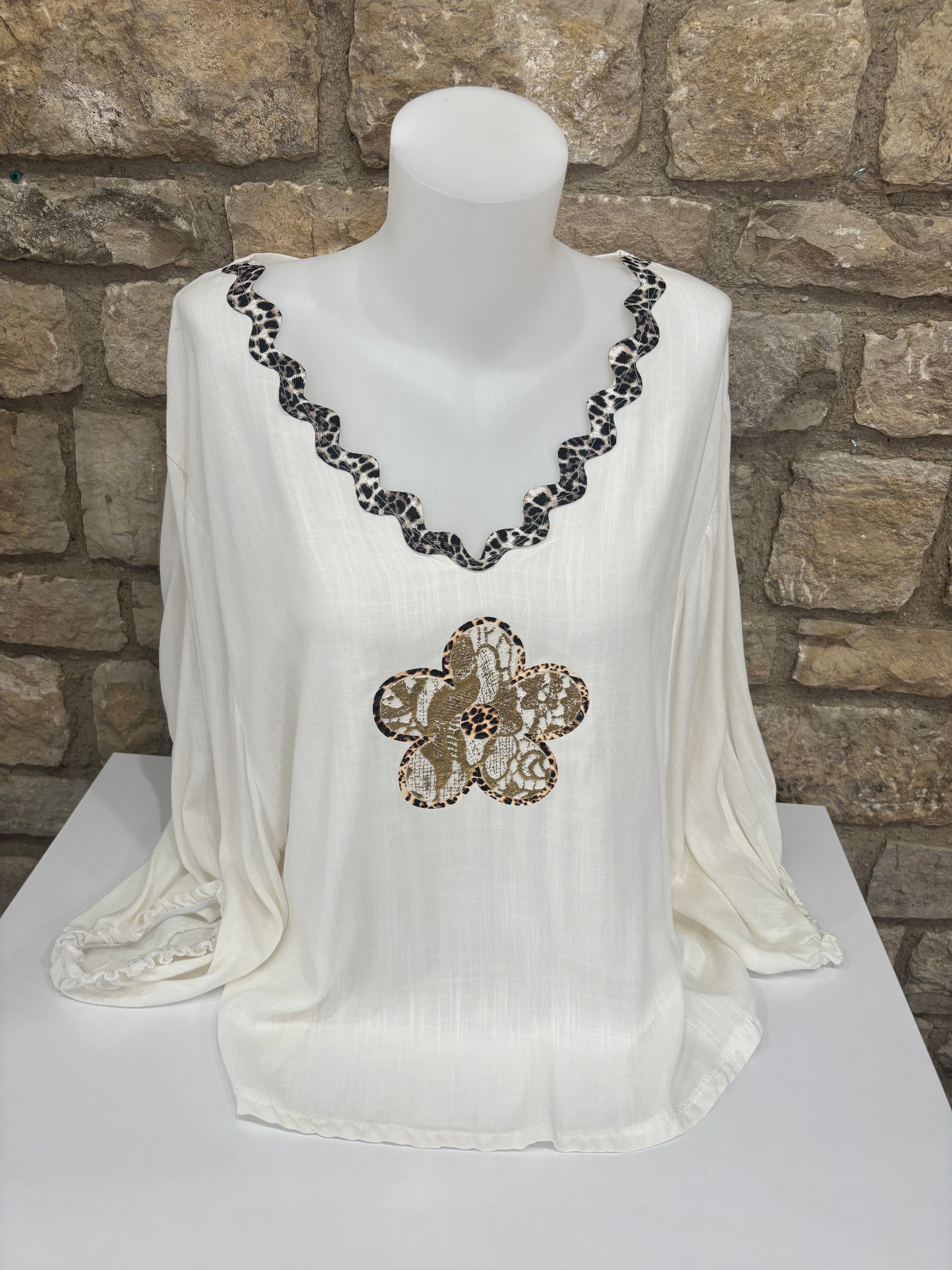Blouse lin et coton