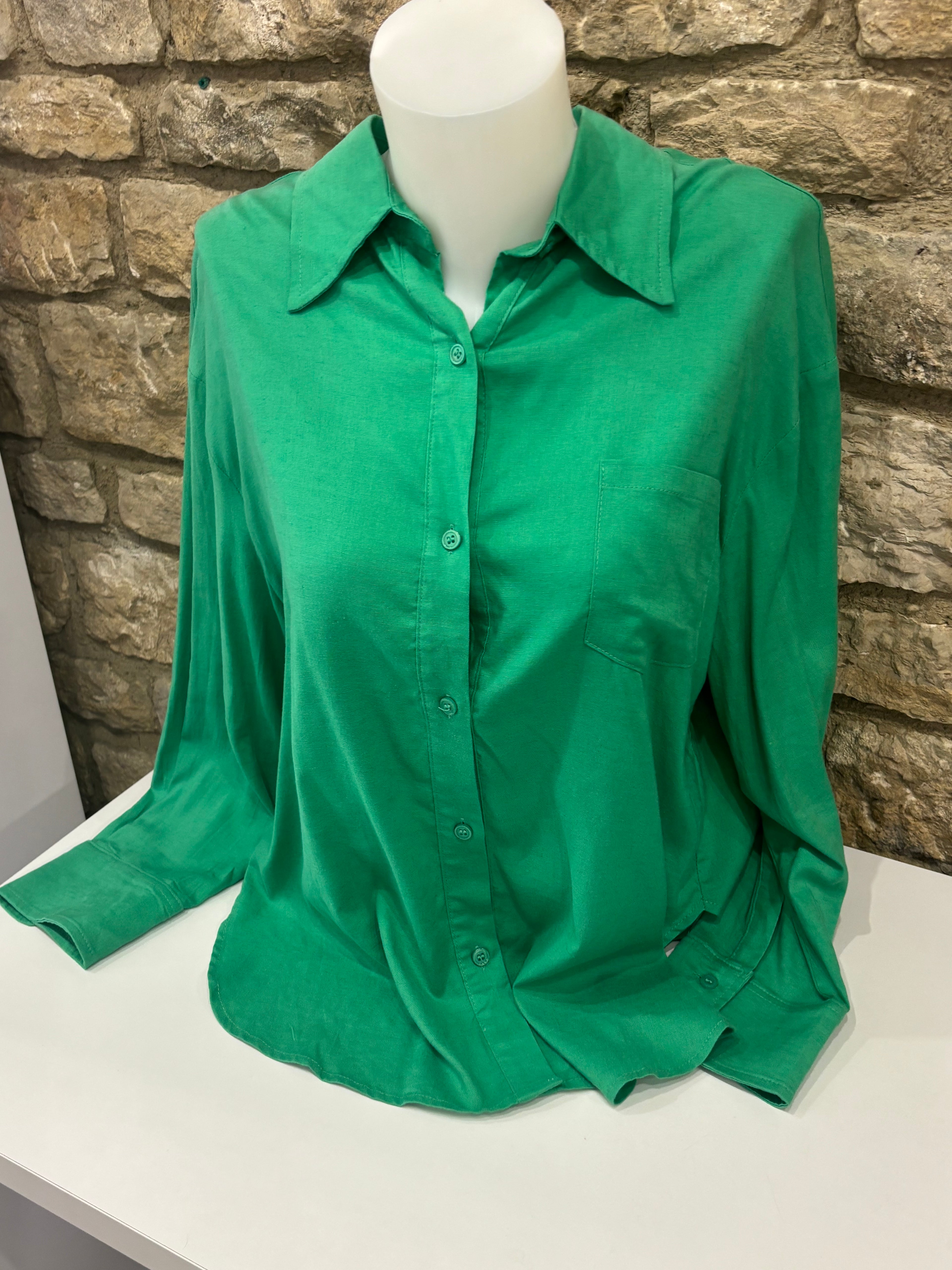 Chemise verte oversize Art Love