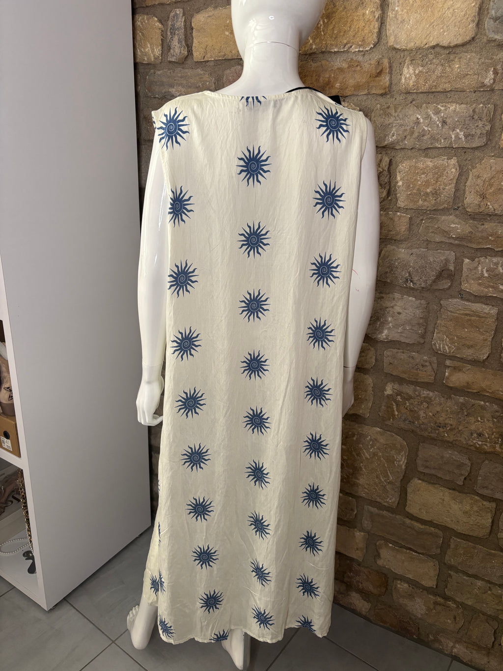 Robe fluide  imprimée soleil