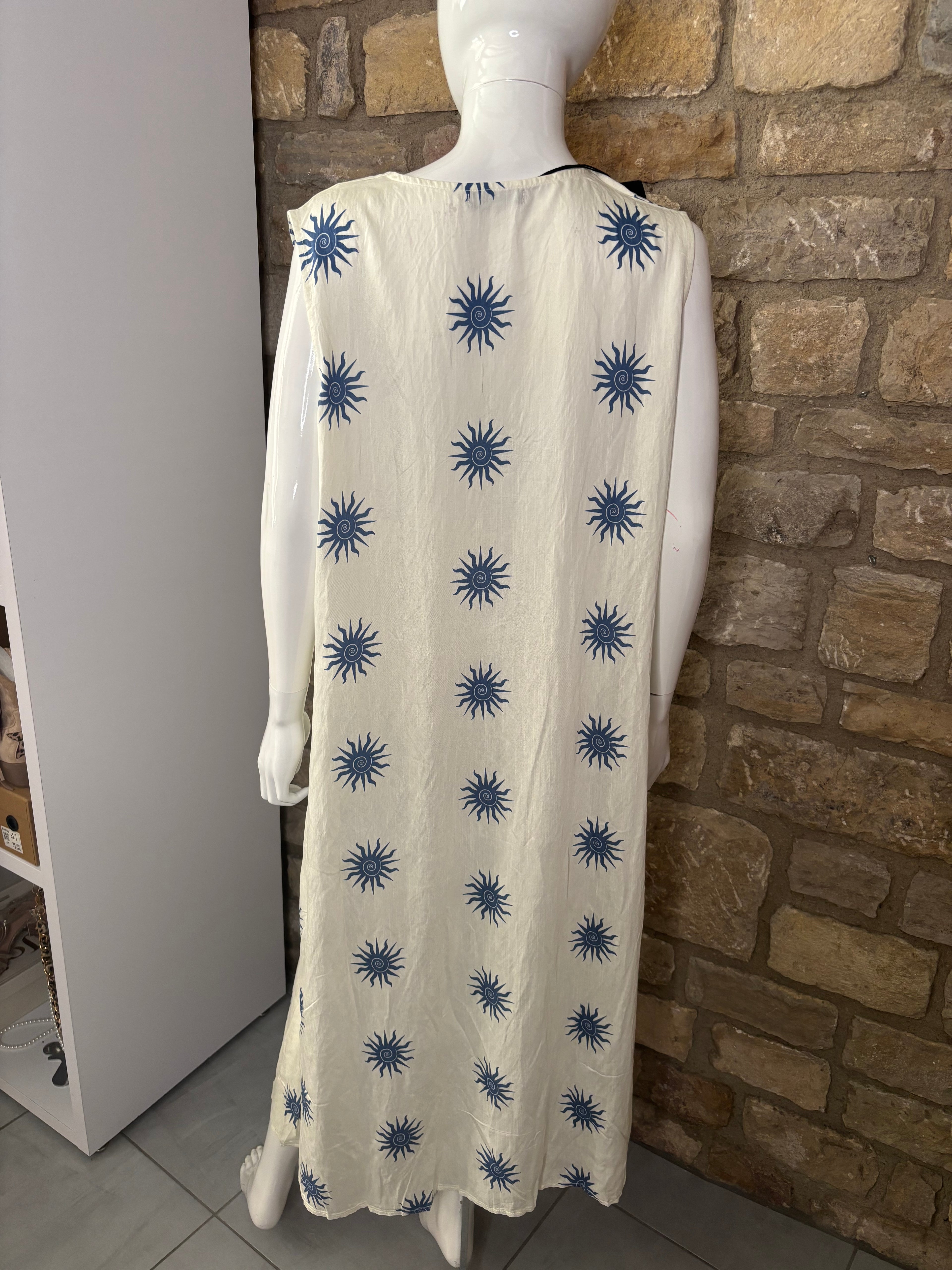 Robe fluide  imprimée soleil