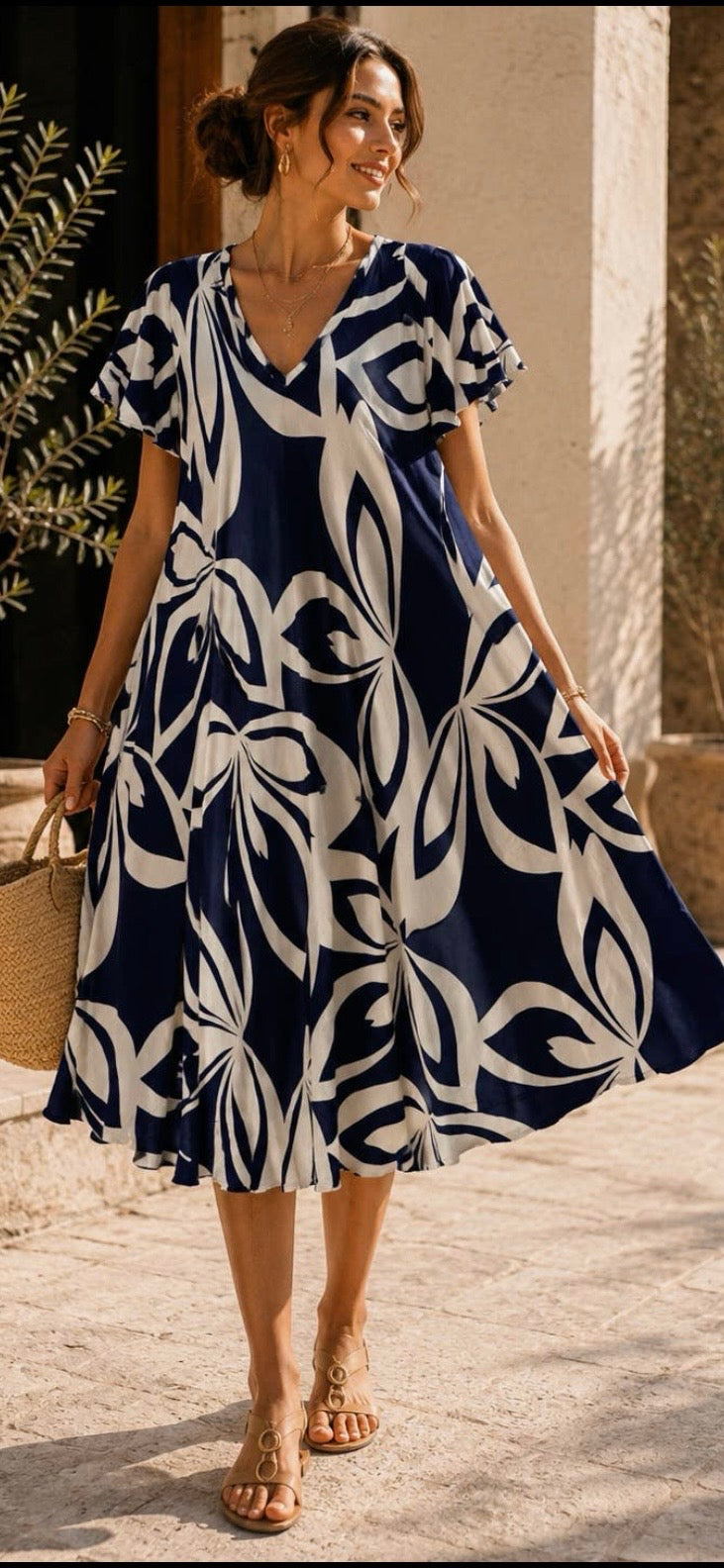 Robe longue fluide chic & confort