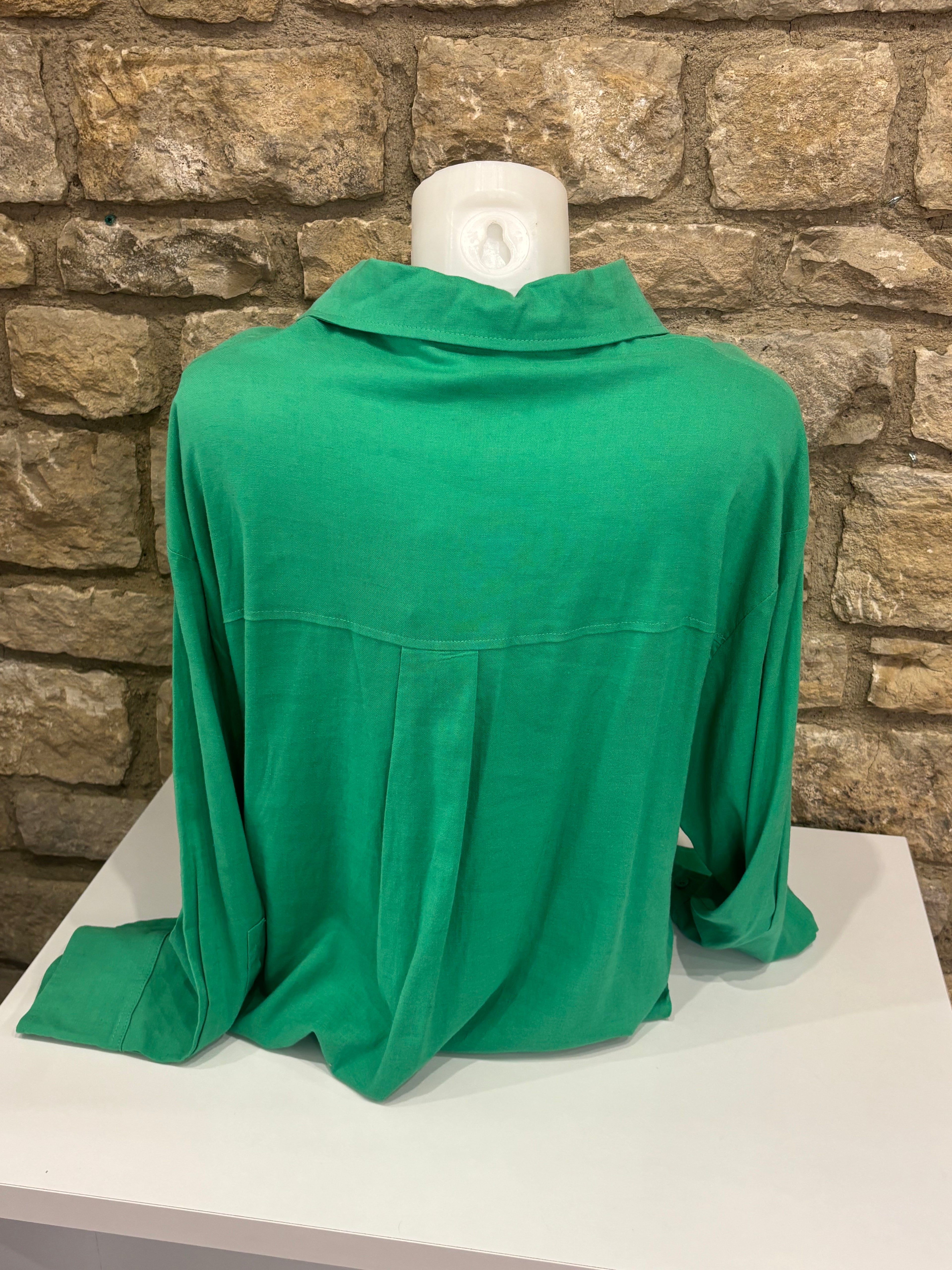Chemise verte oversize Art Love