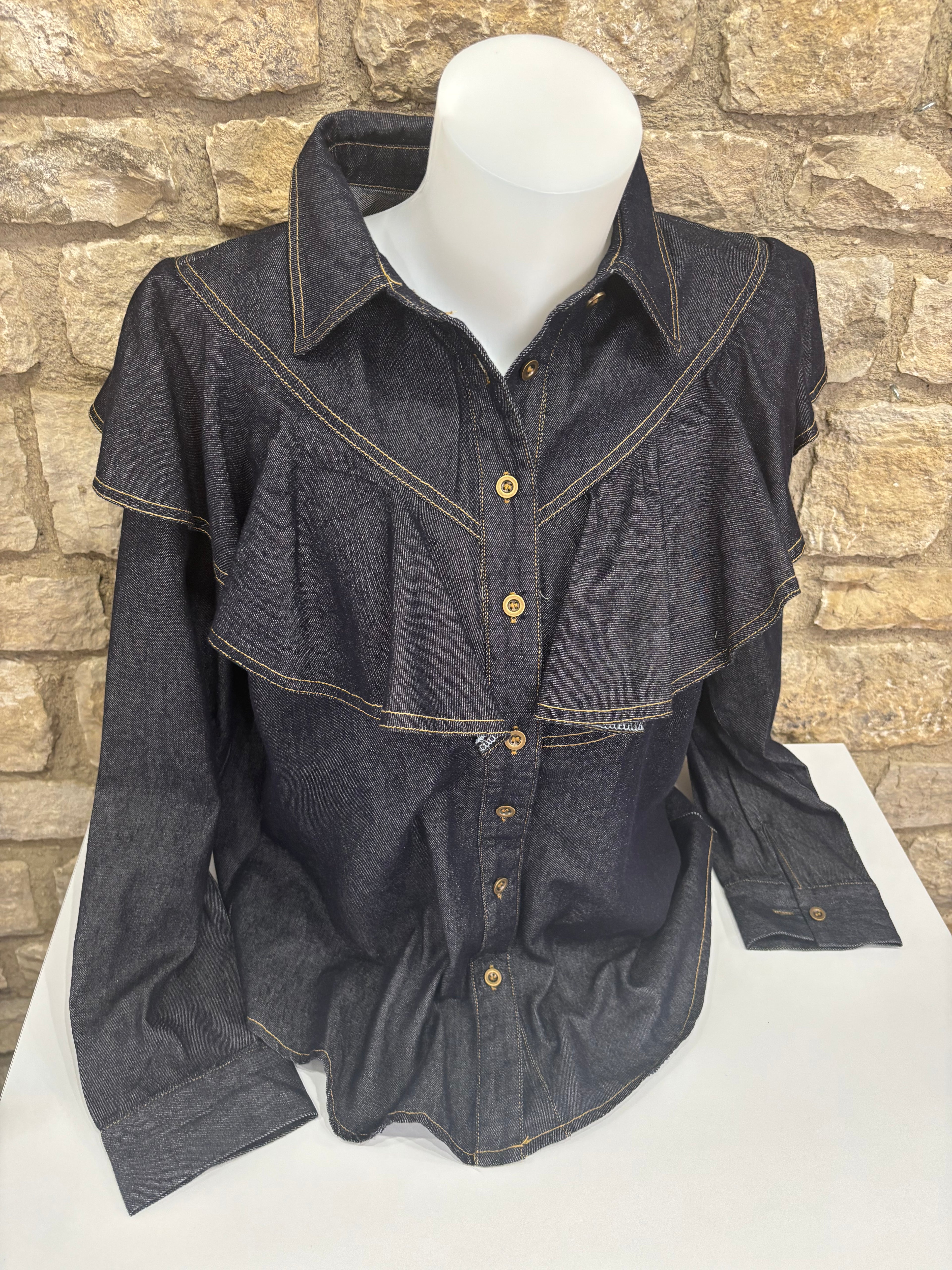 Chemise jeans dark blue