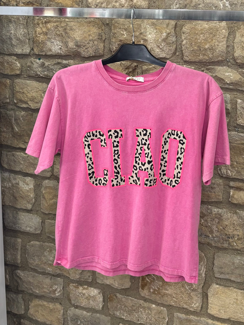 T-shirt manches courtes CIAO rose