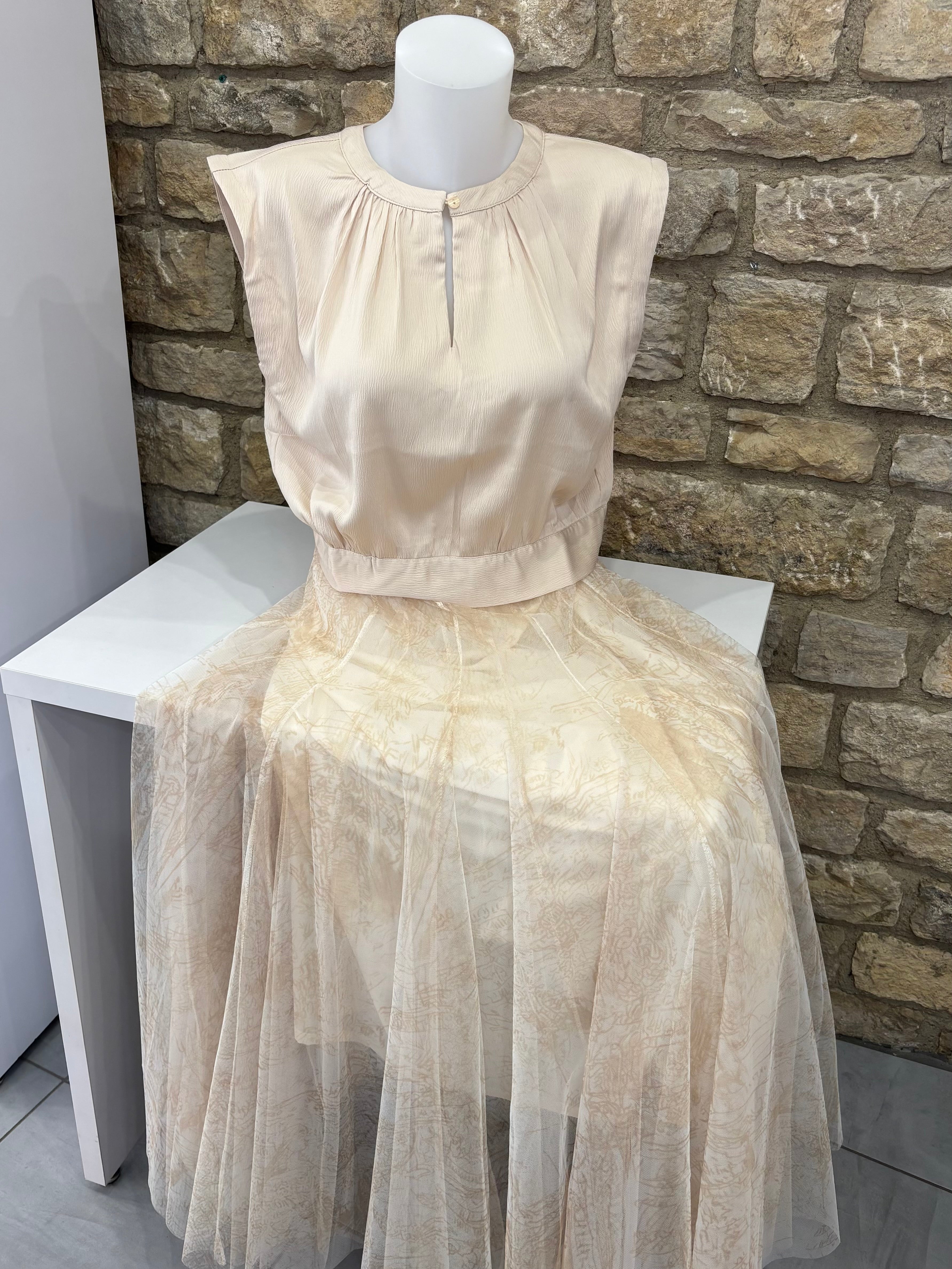 Crop-Top beige
