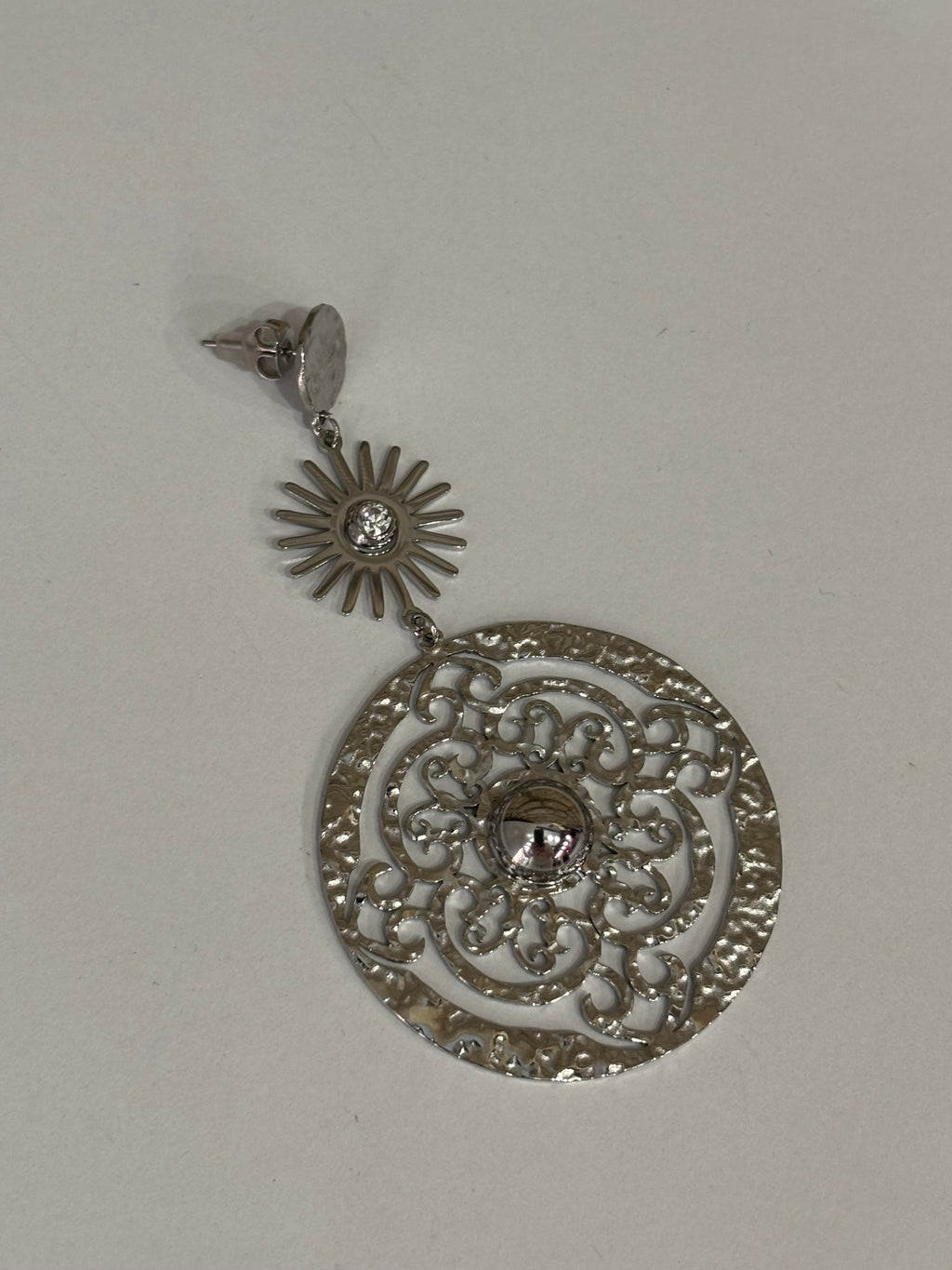 Boucles d'oreilles pendantes "Eclat solaire"