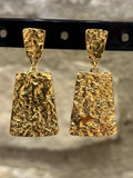 Boucles d'oreilles martelées géométriques