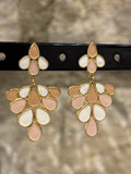 Boucles d'oreilles "Cascade de pétales"