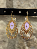 Boucles d'oreilles "Filigrane Lilas"