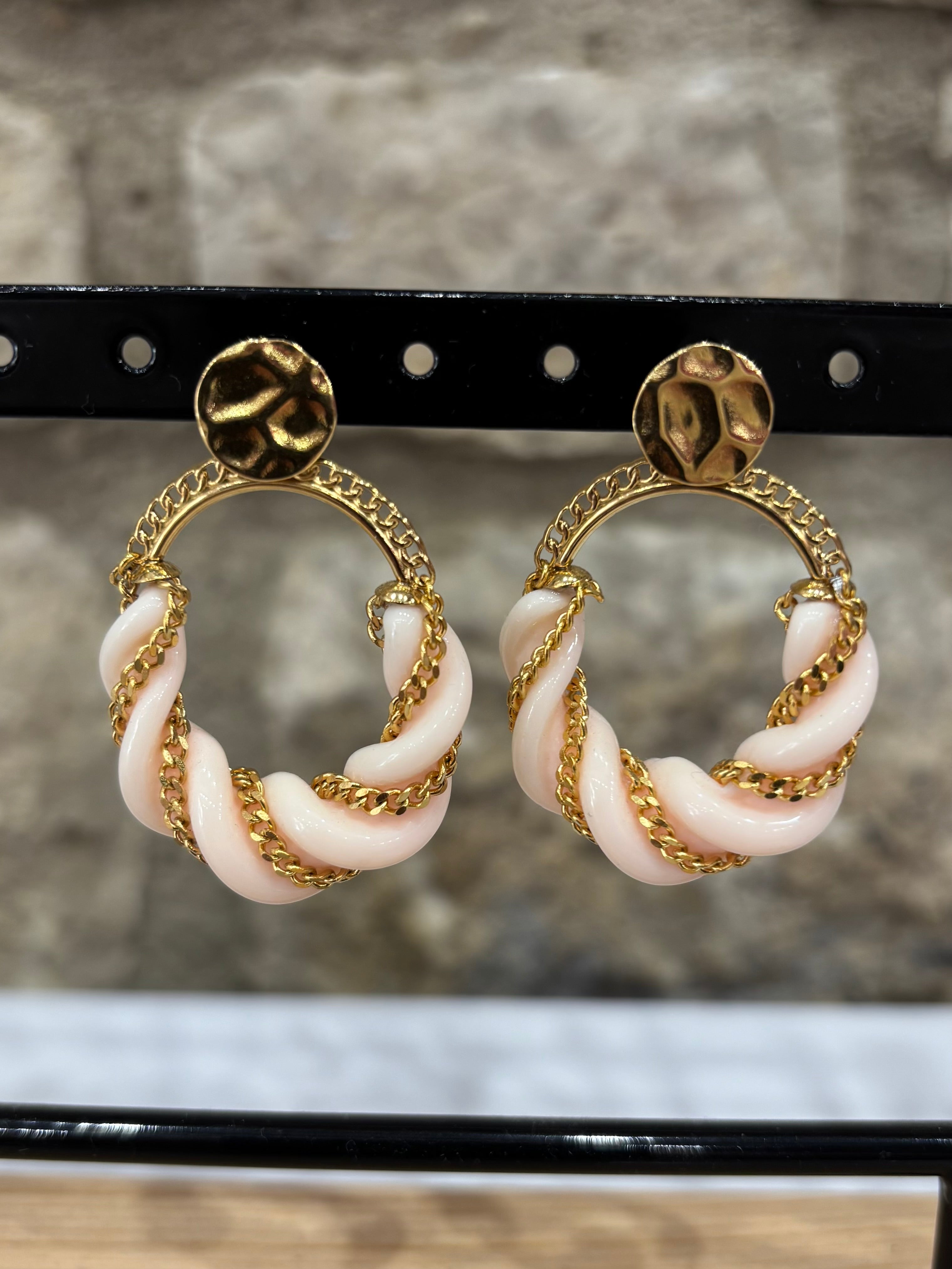 Boucles d'oreilles Tressées