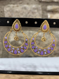 Boucles d'oreilles Créoles Gipsy Lilas