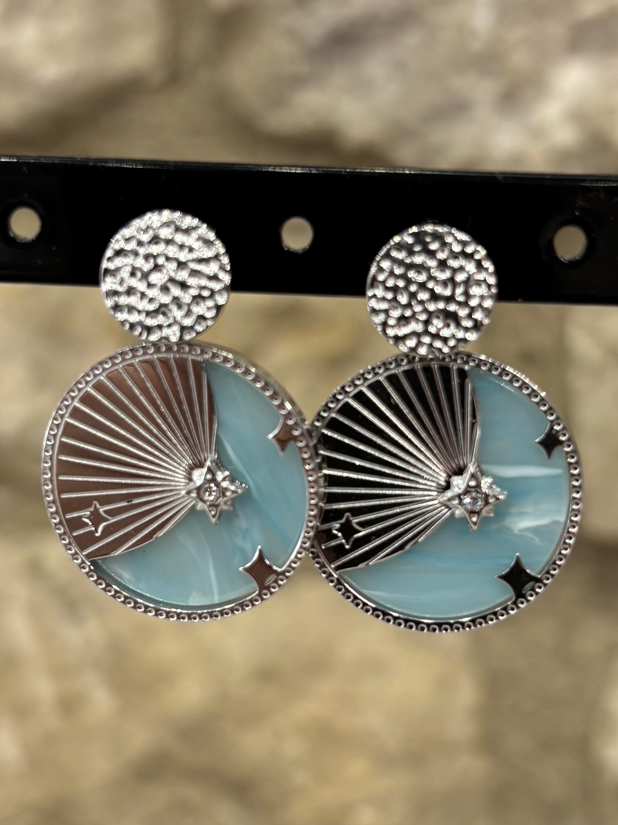 Boucles d'oreilles " Turquoises "