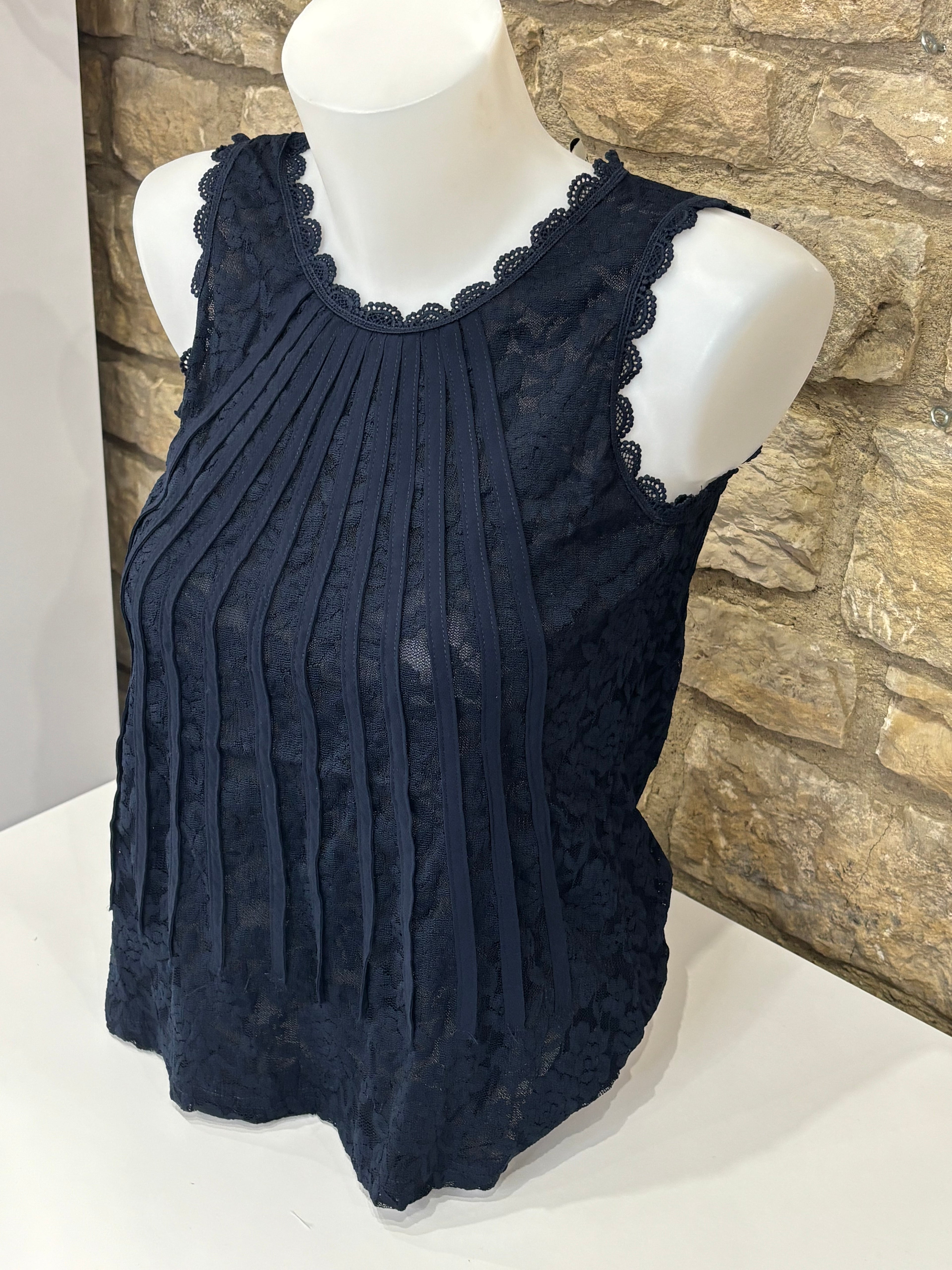 Top en dentelle Anais Marine