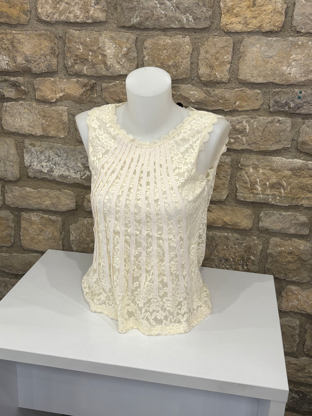 Top en dentelle Anais Ecru