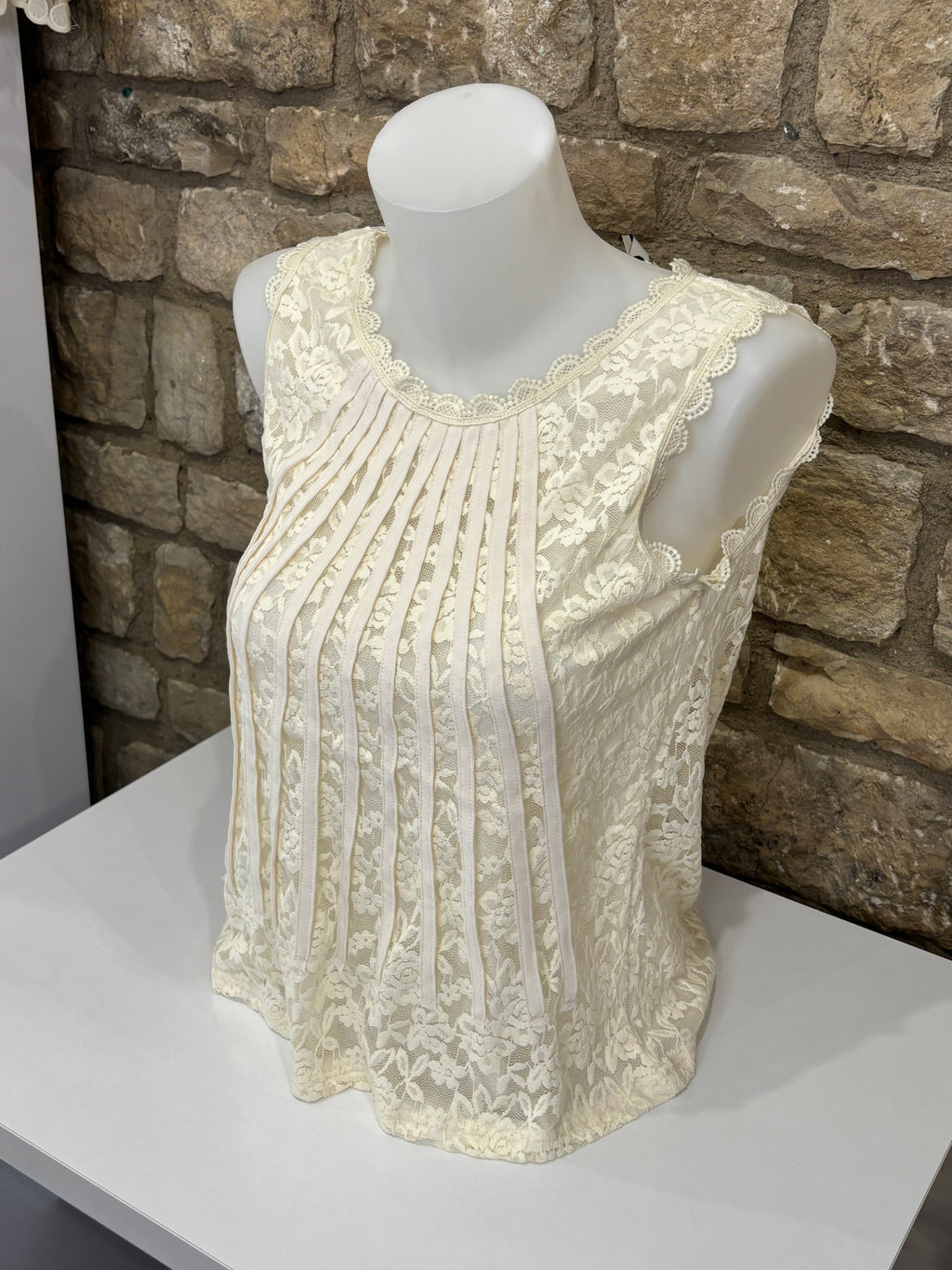 Top en dentelle Anais Ecru