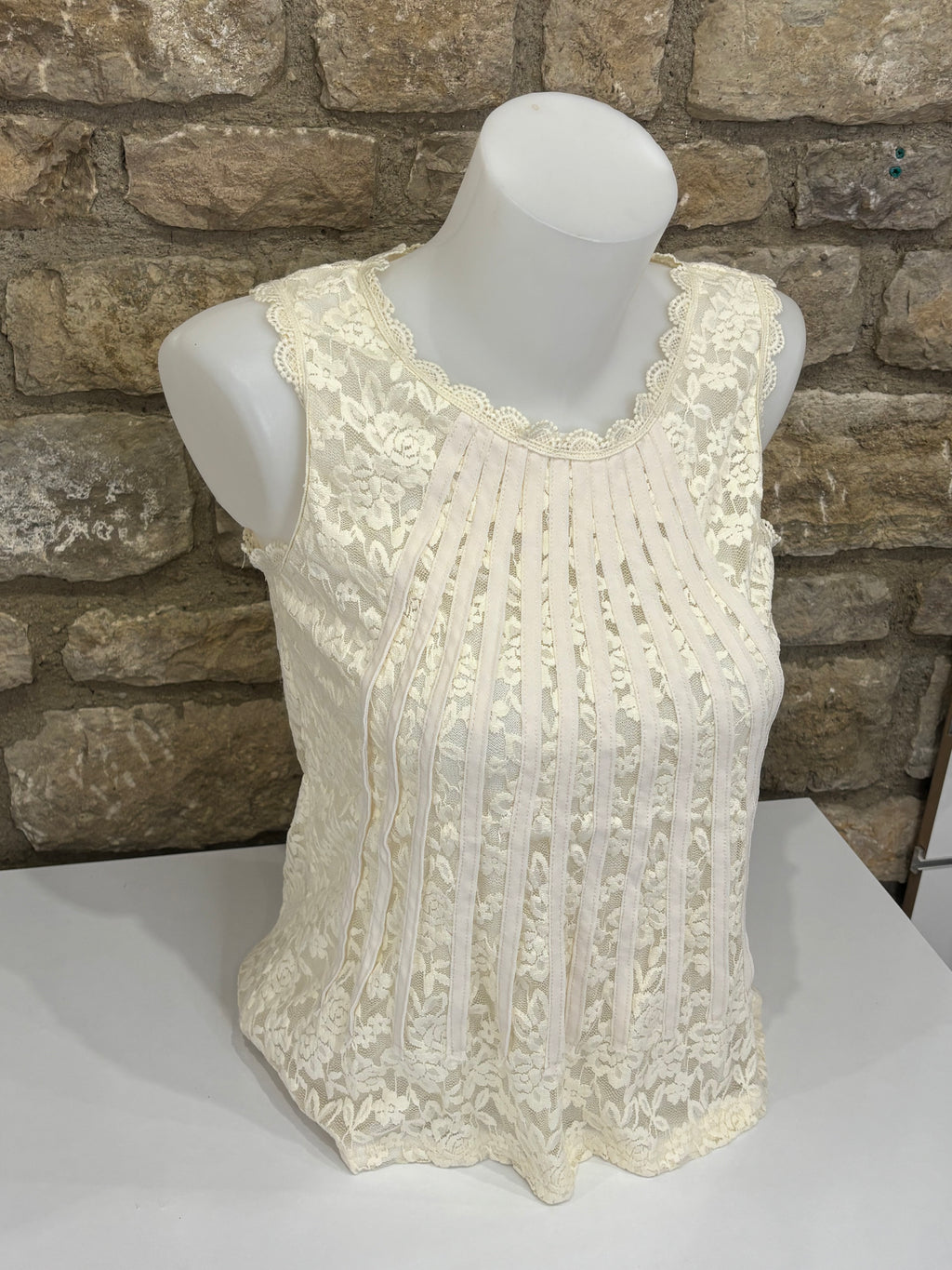 Top en dentelle Anais Ecru