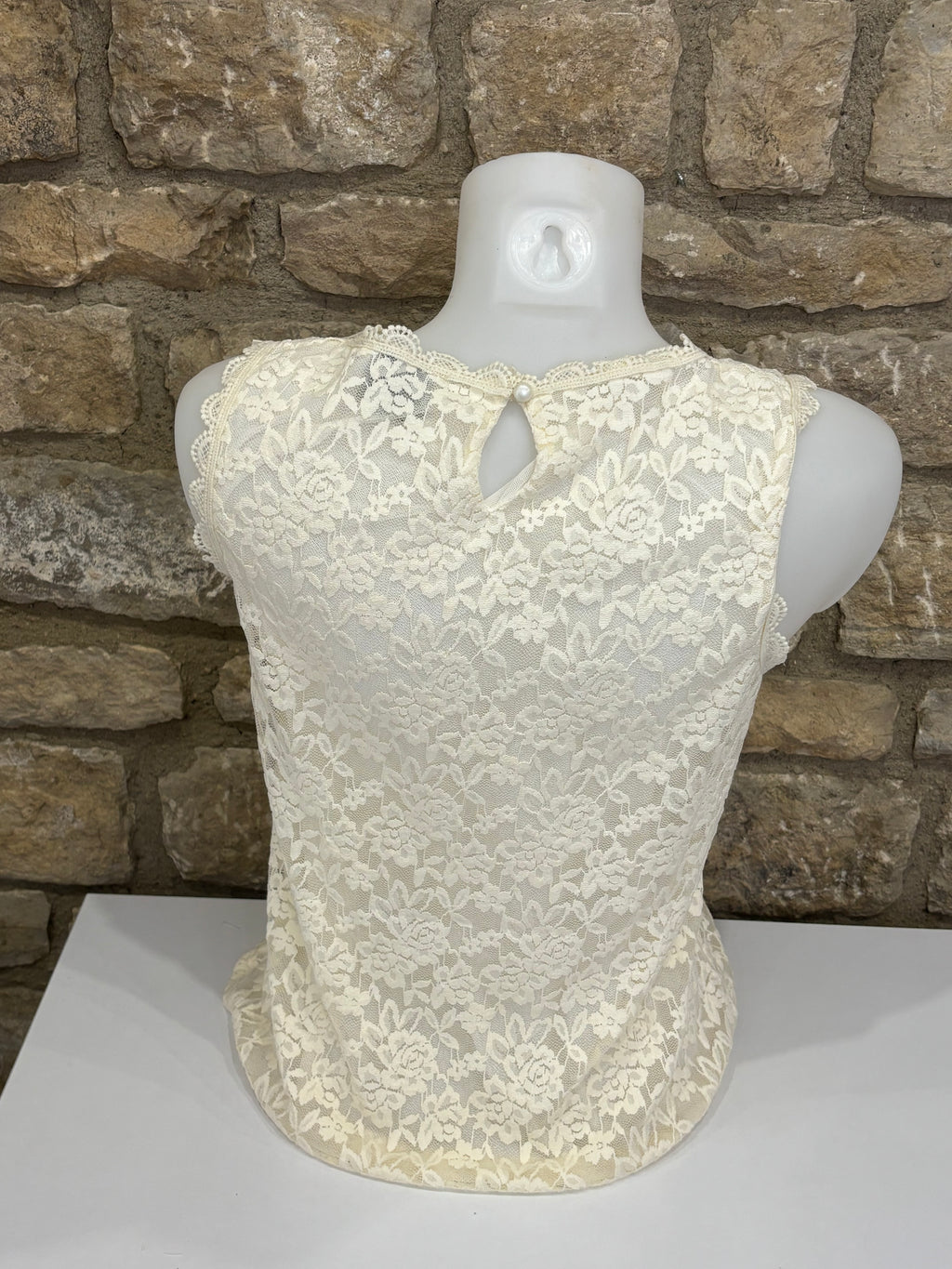 Top en dentelle Anais Ecru
