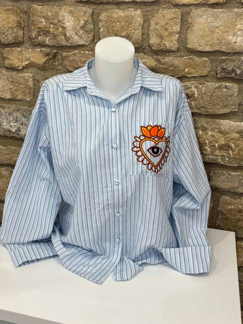 Chemise bleue Emilie
