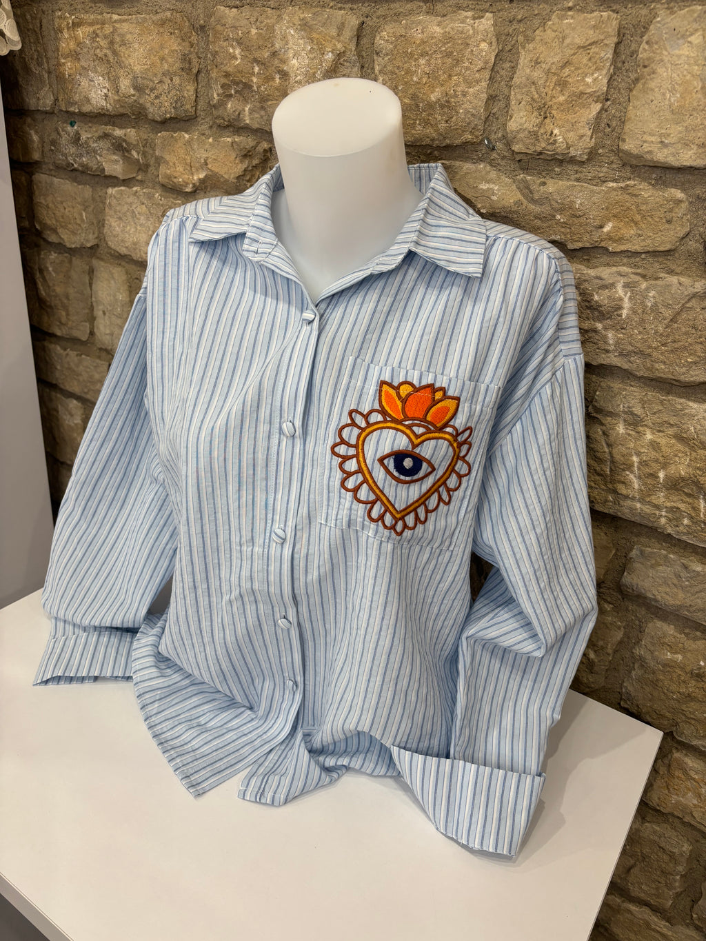 Chemise bleue Emilie