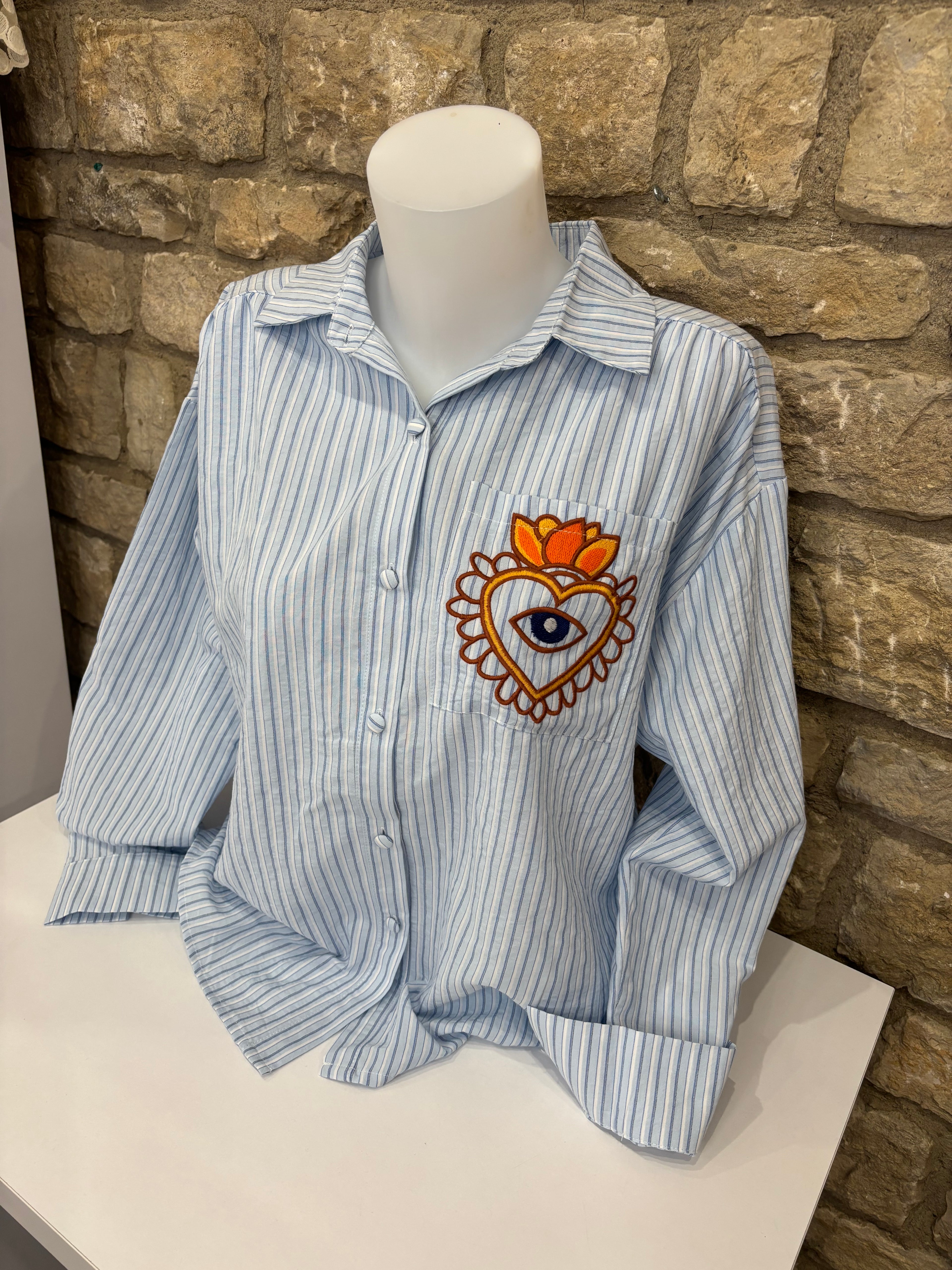 Chemise bleue Emilie
