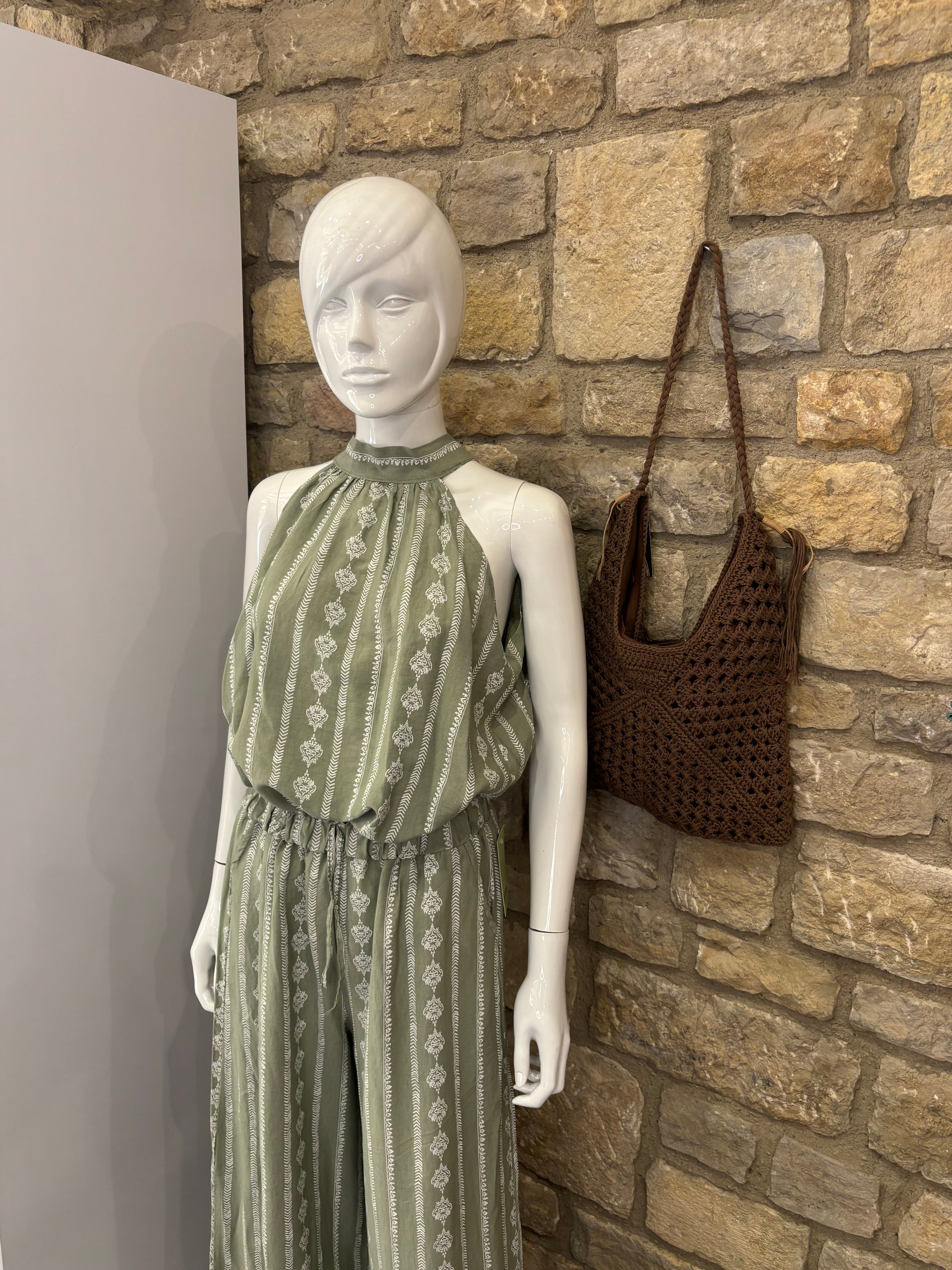 Ensemble haut & bas Kaki