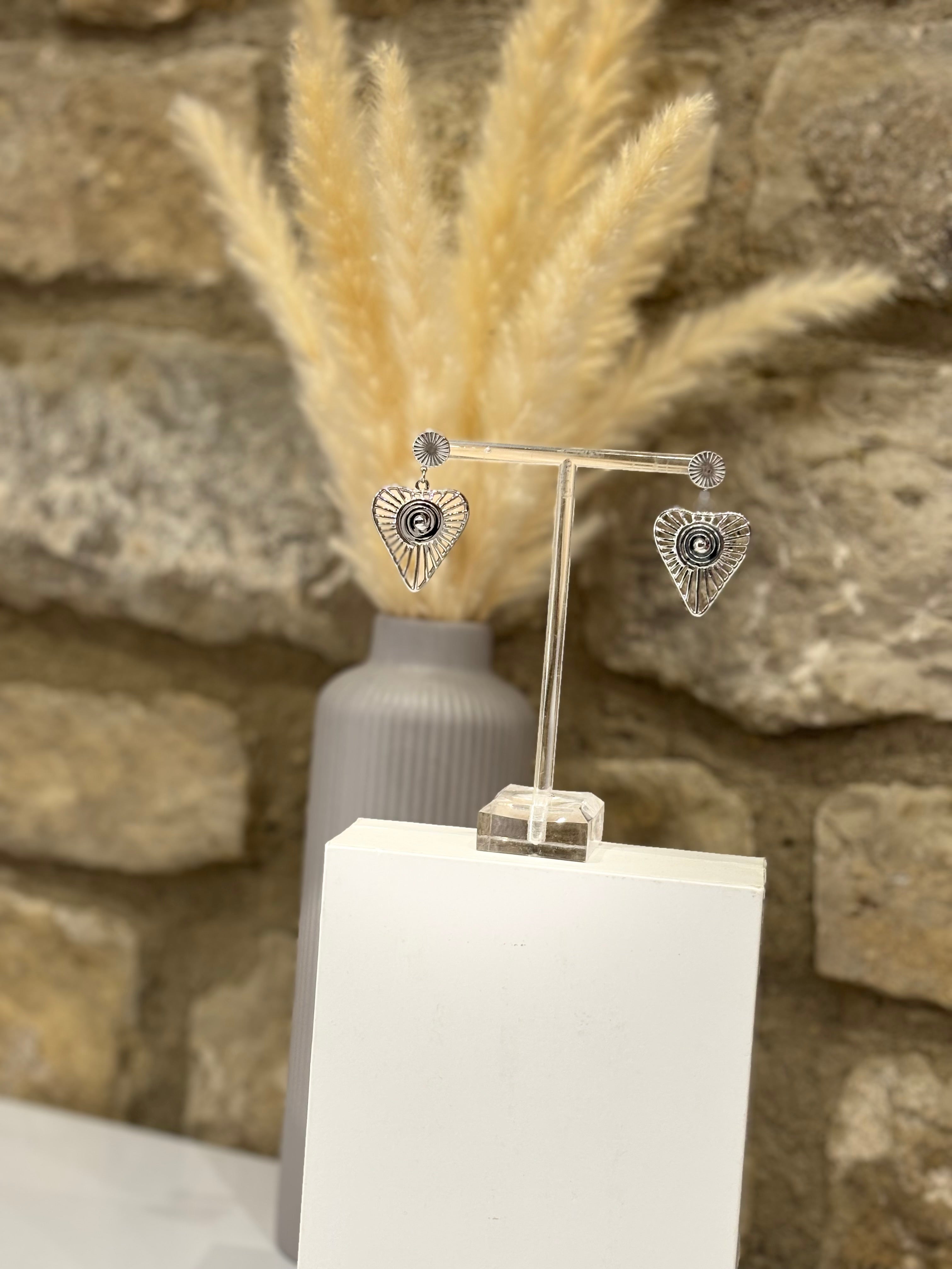 Boucles d'oreilles coeur