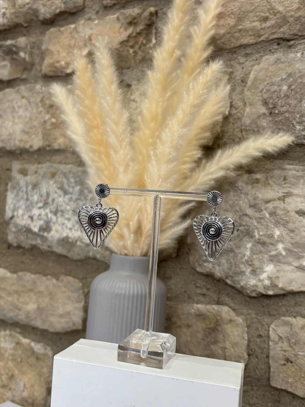 Boucles d'oreilles coeur
