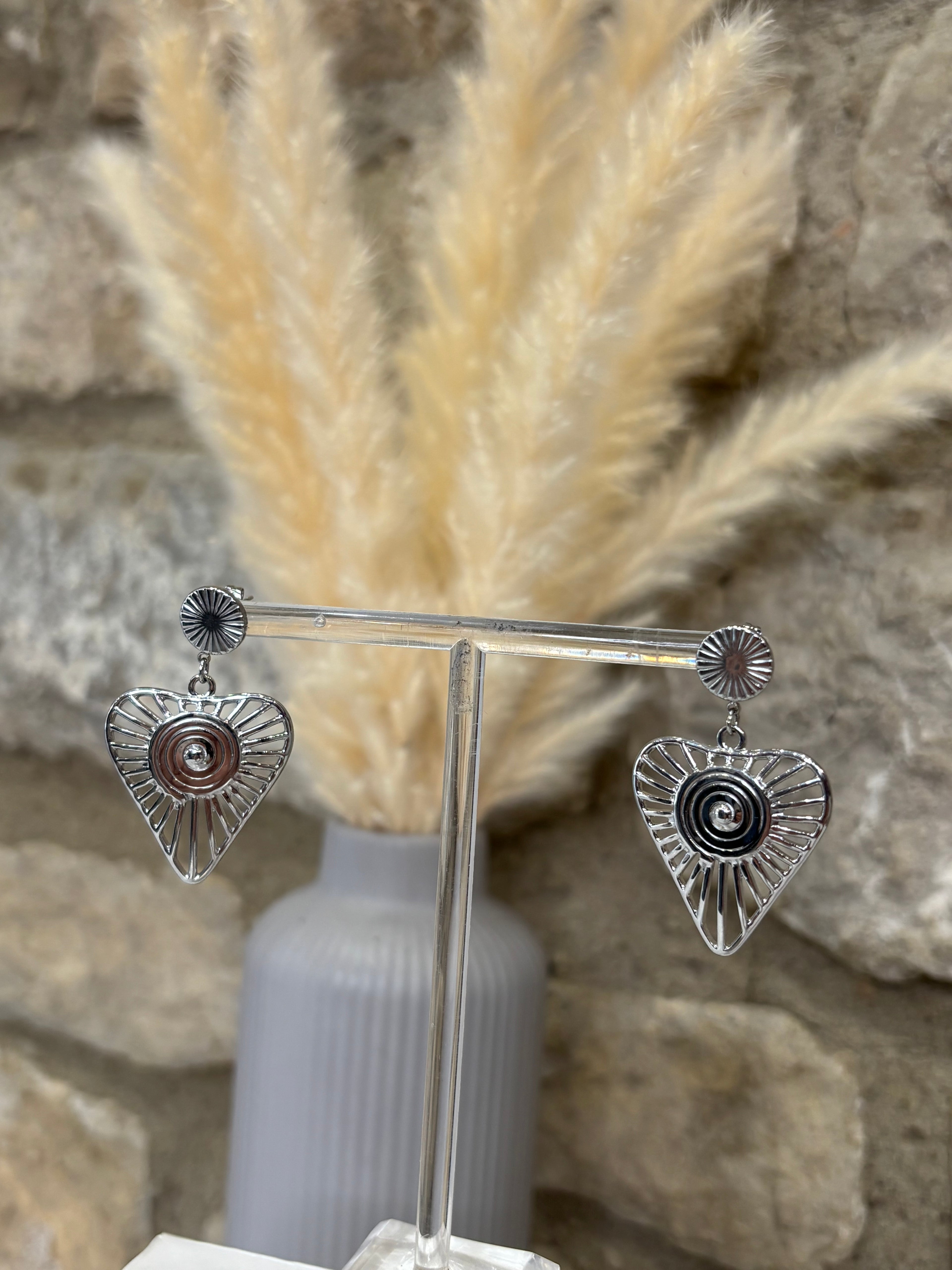Boucles d'oreilles coeur