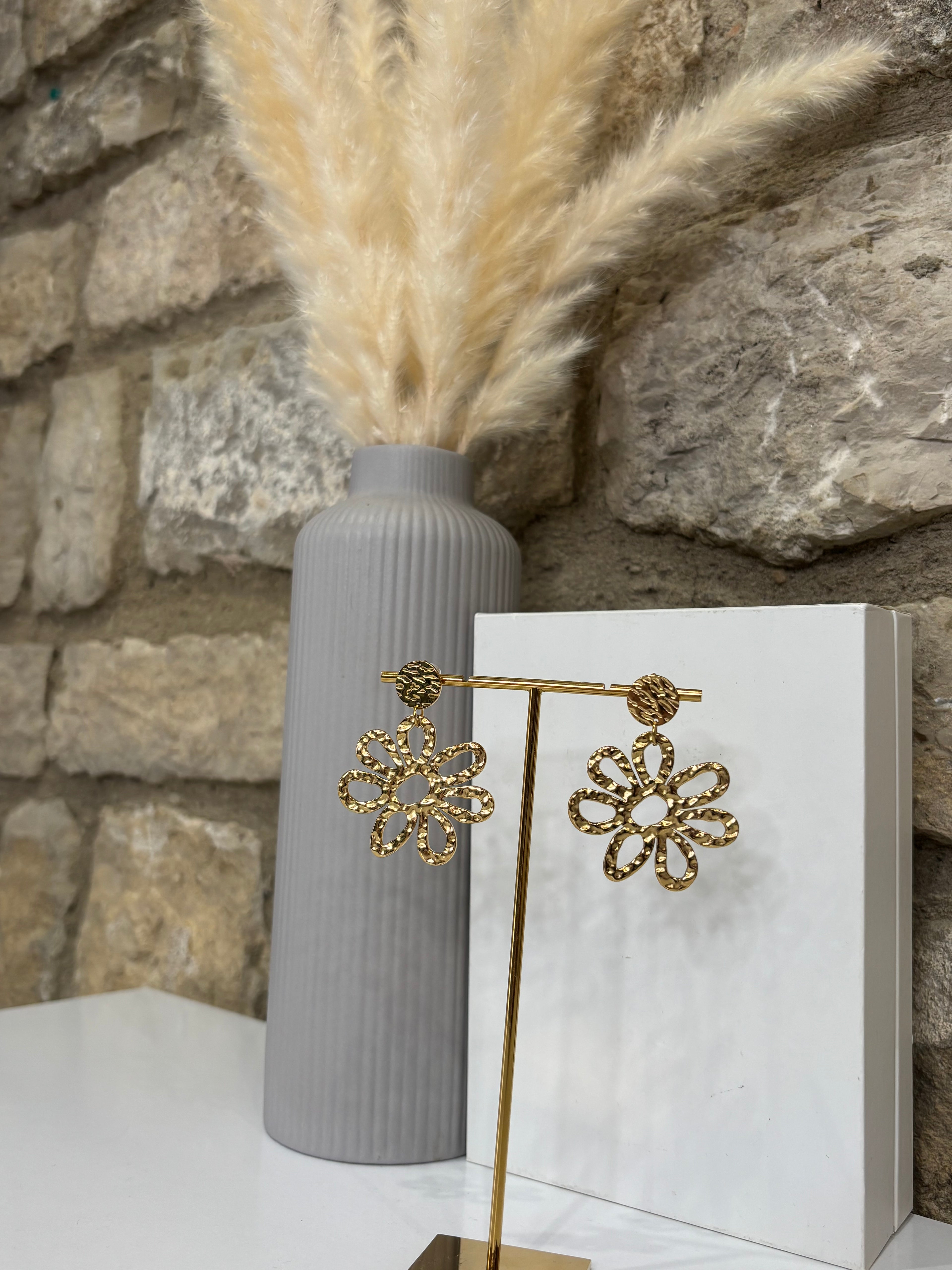Boucles d'oreilles Fleur