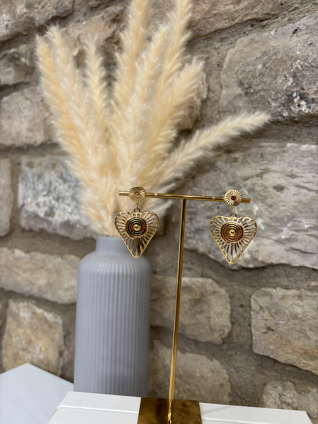 Boucles d'oreilles coeur