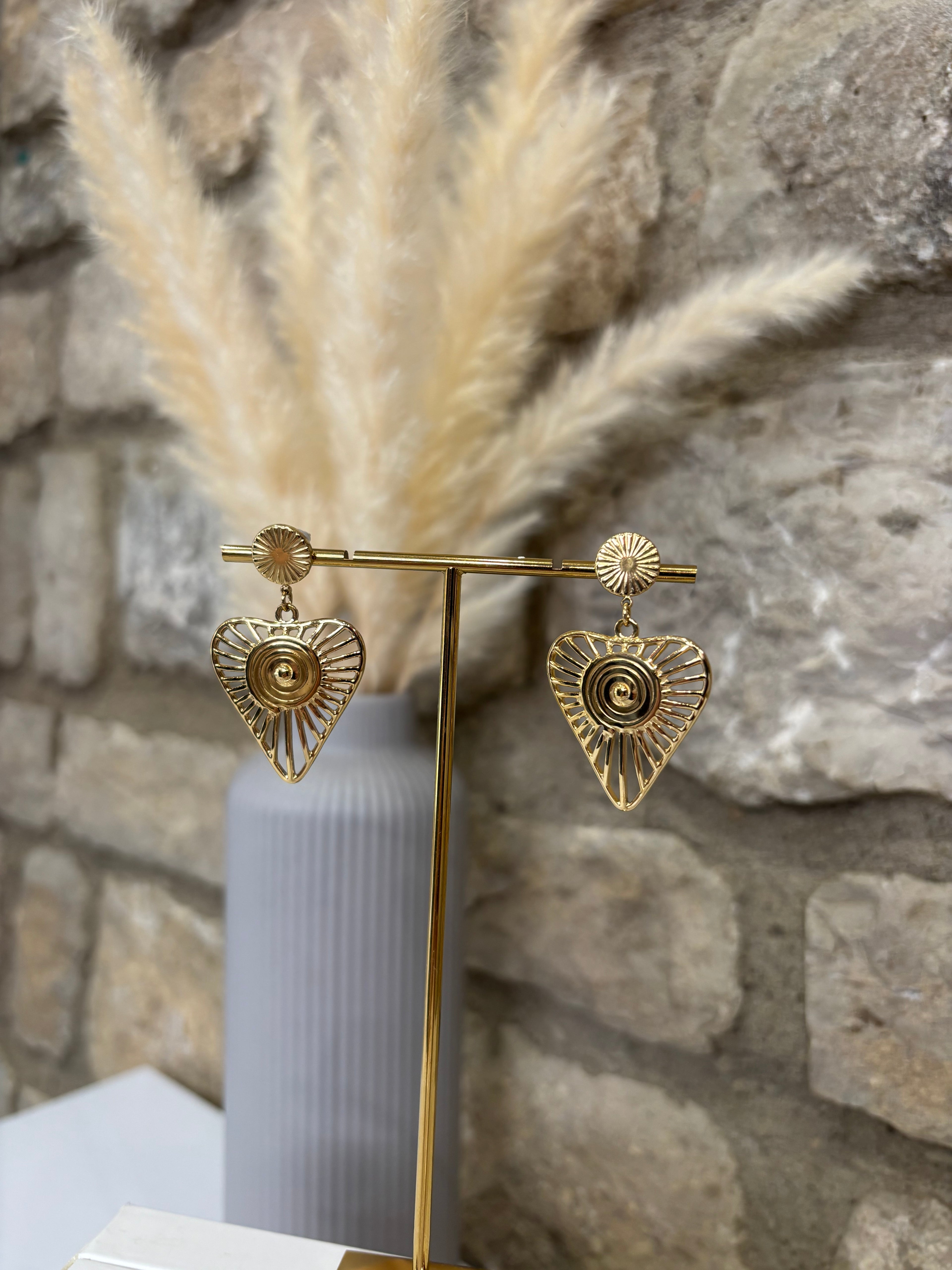 Boucles d'oreilles coeur