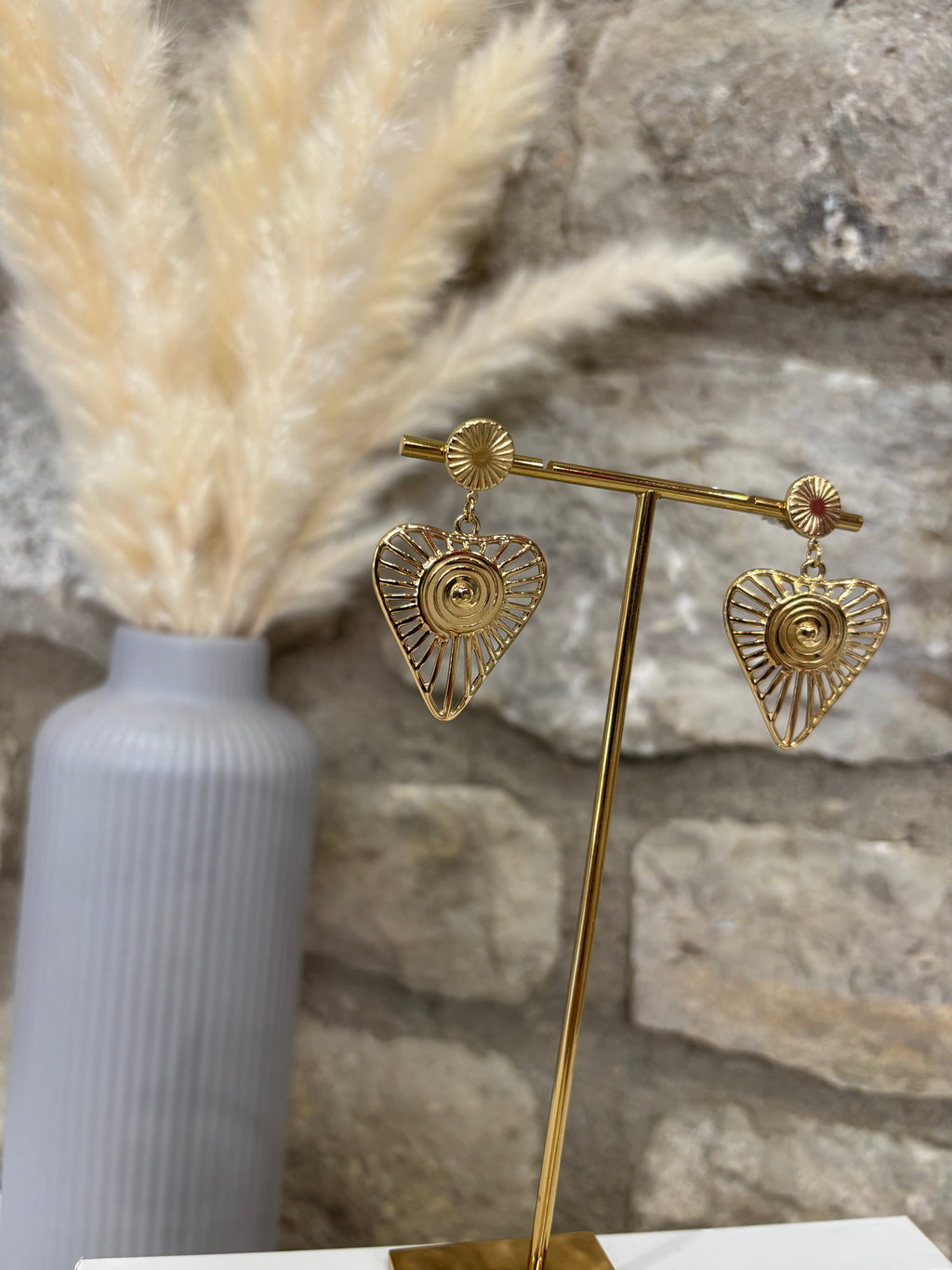 Boucles d'oreilles coeur