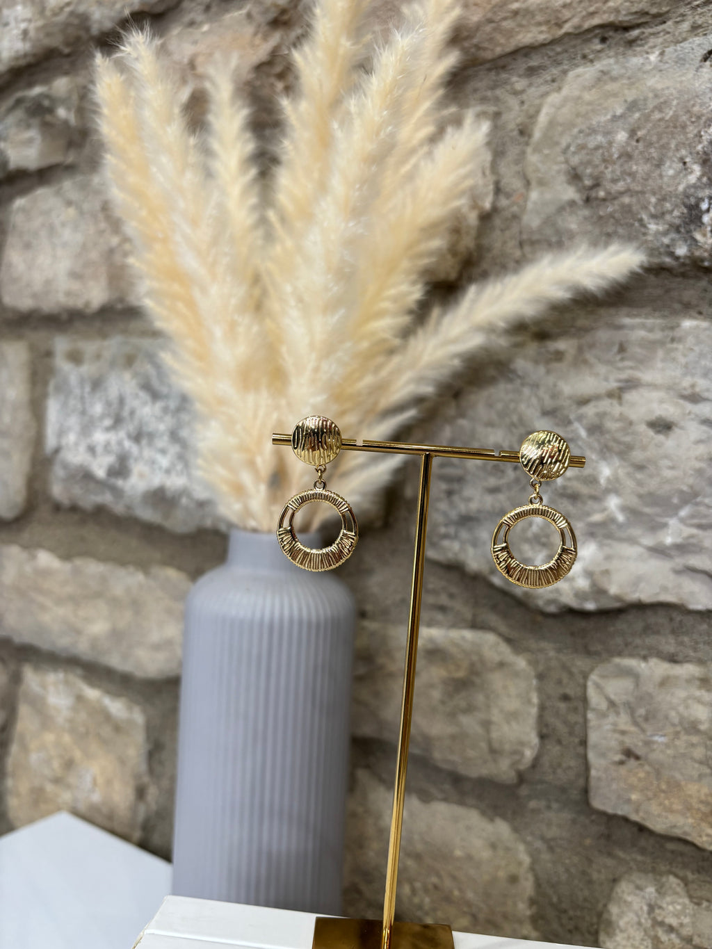Boucles d'oreilles rondes