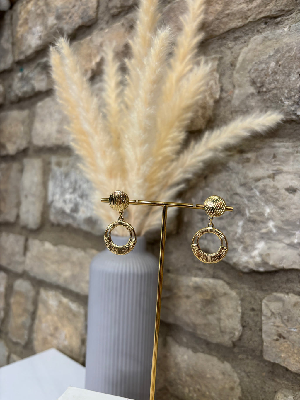 Boucles d'oreilles rondes