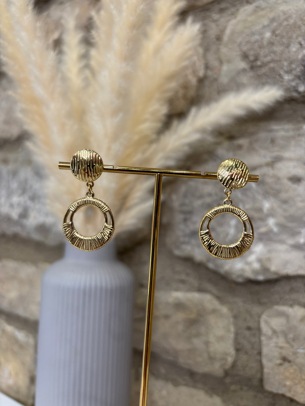 Boucles d'oreilles rondes